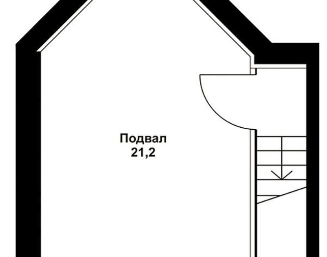 Проект двухэтажного каркасного дома AS-195F с террасой и гаражом Цоколь