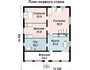 Проект каркасного дома AS-2007 с мансардой и верандой 1 этаж