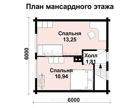 Планировка проекта Проект дома AS-2016 2 этаж