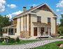Проект каркасного двухэтажного дома AS-2141 с террасой и 3 спальнями 