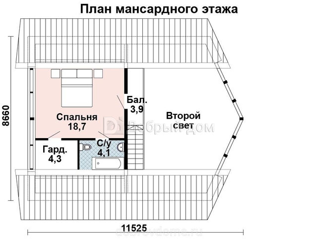 Проект оригинального двухэтажного дома AS-2168-2 из газобетона с террасой, вторым светом Мансарда