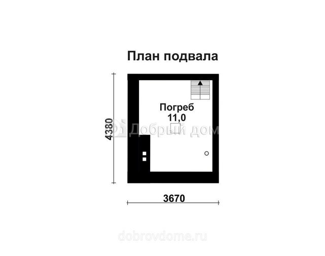 Двухэтажный дом из газоблоков AS-2380 с котельной Цоколь
