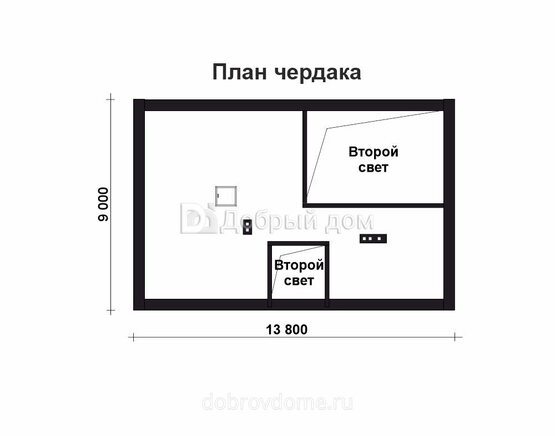 Планировка проекта Проект дома AS-2585 Мансарда
