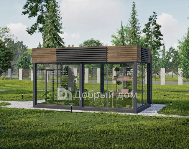Готовый проект парника AS-2900-2 фасад 4
