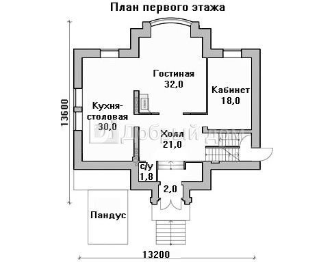 Проект дома AS-465 из газобетона с цокольным этажом и гаражом 1 этаж