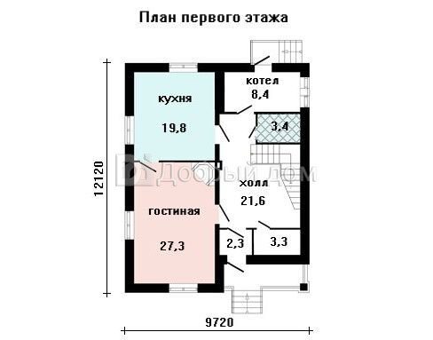 Планировка проекта Проект дома AS-694 1 этаж